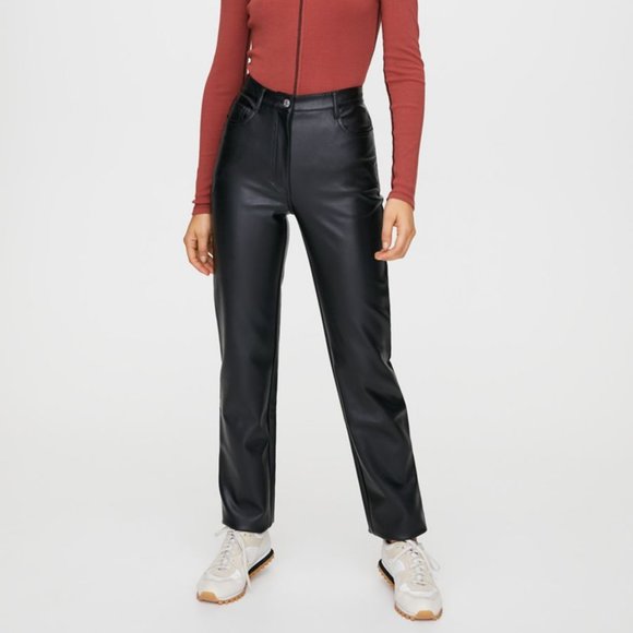 Wilfred Aritzia Melina Pants Faux Leather Size 4